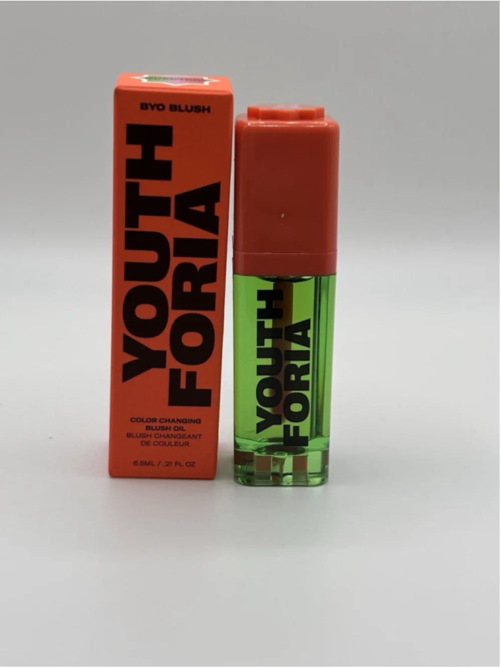 Youthforia BYO Blush Color Changing Blush Oil Chemical Reaction 6.5ml NIB